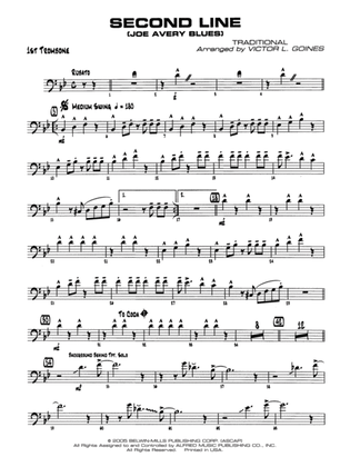 Second Line (Joe Avery Blues): 1st Trombone