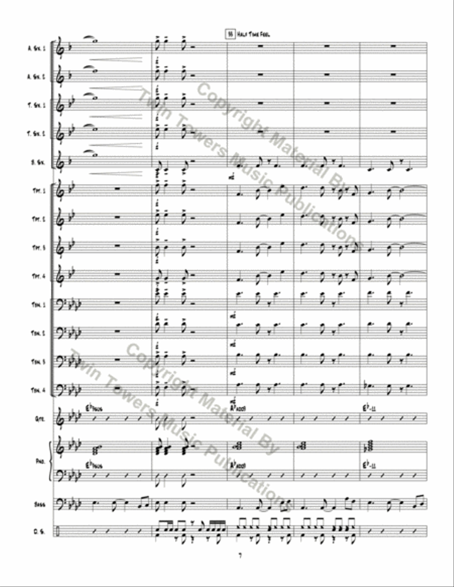 Optimistic Toasters Jazz Ensemble scores gallery preview page 8