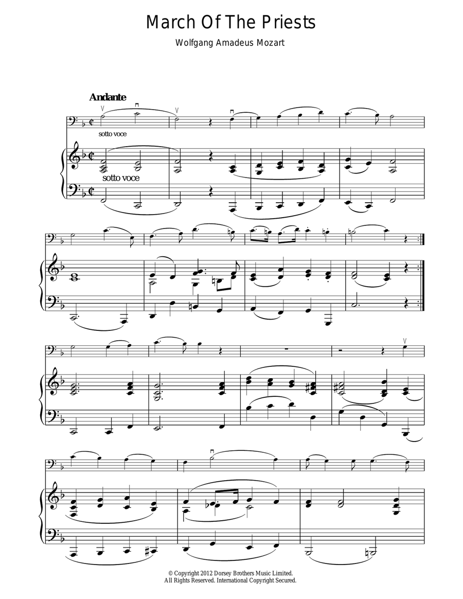 March Of The Priests March Of The Priests Acoustic Guitar scores gallery preview page 1