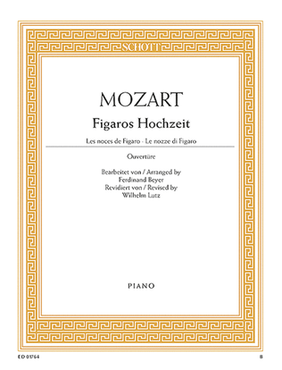 Book cover for Marriage of Figaro Overture, KV 492