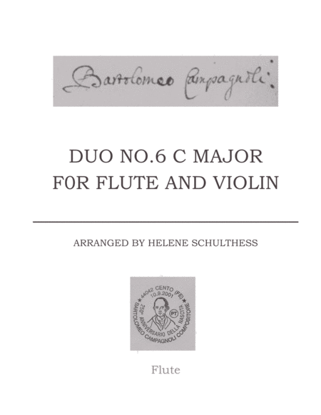 B. Campagnoli Duo in C major for Flute and Violin image number null