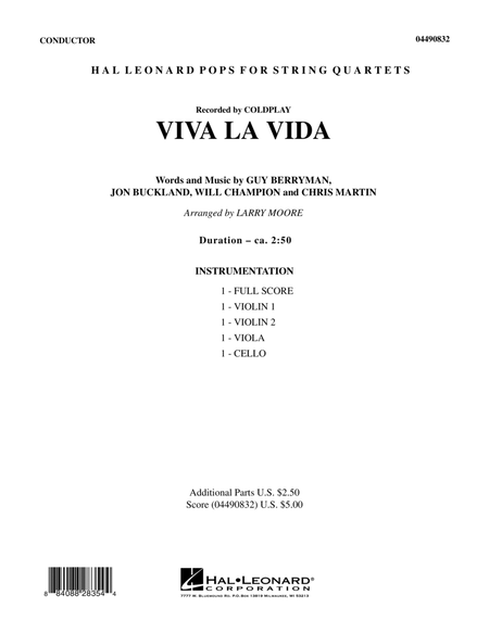 Viva La Vida - Full Score