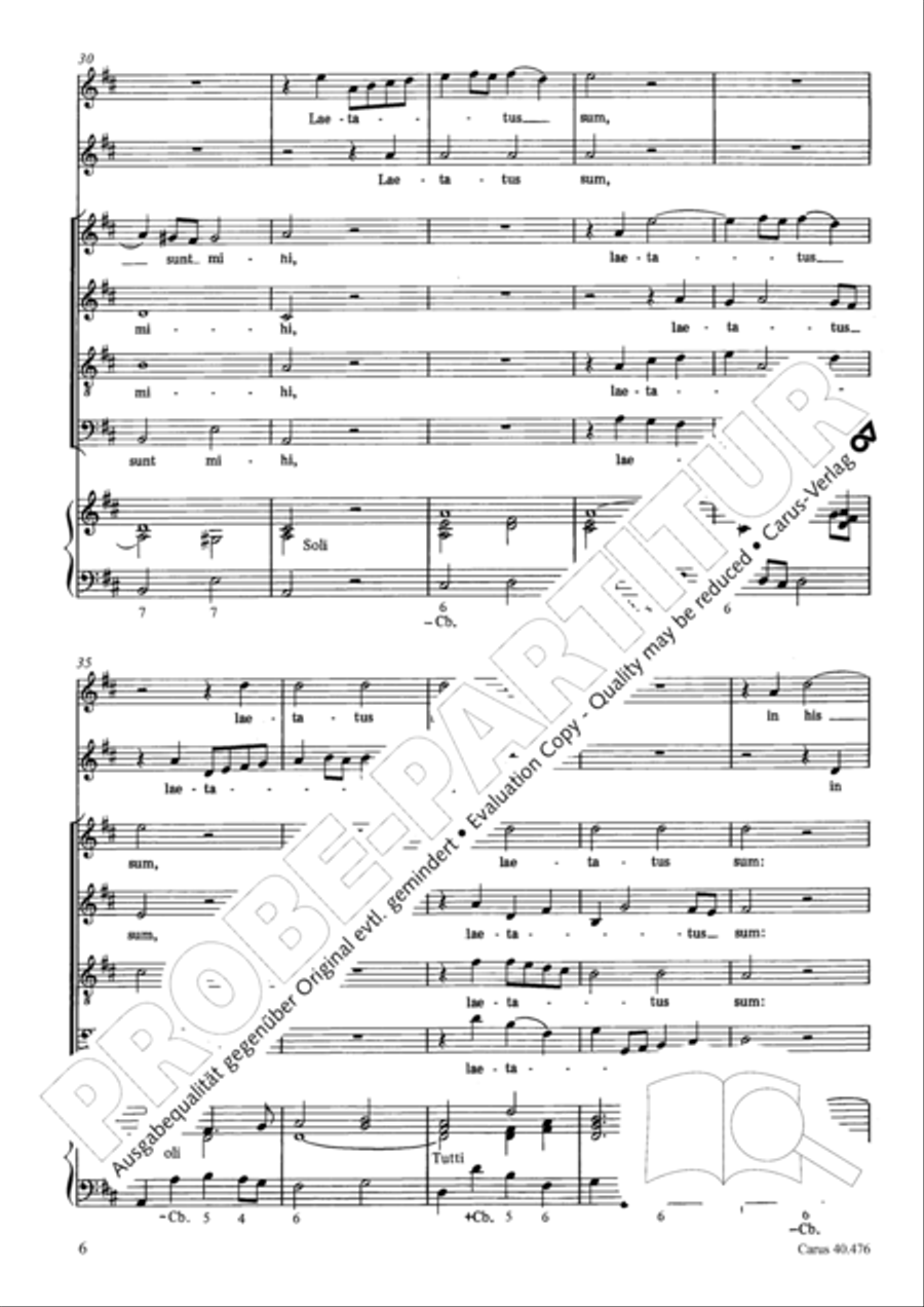 Psalm 121 (Laetatus sum) SA scores gallery preview page 7