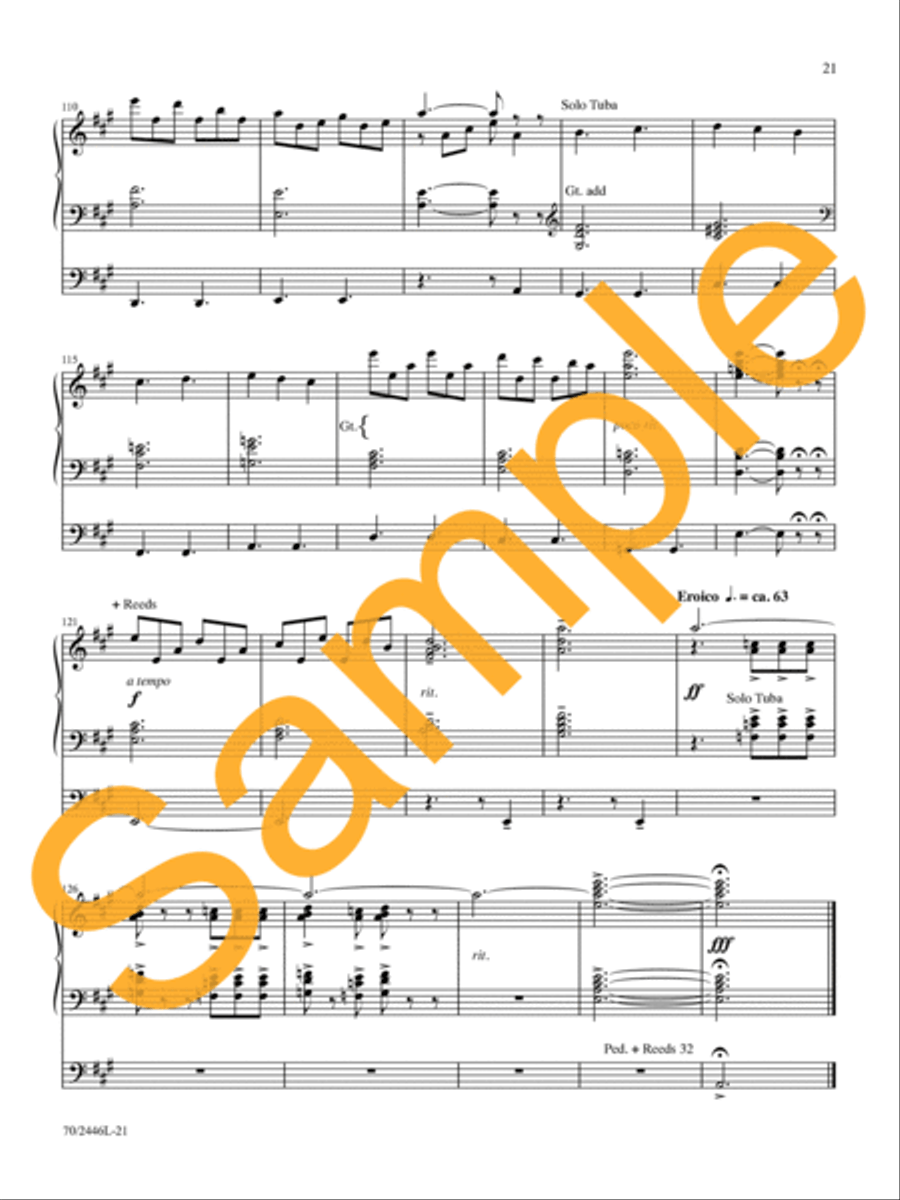 All Glory Be to Christ All Glory Be to Christ Organ Solo scores gallery preview page 17