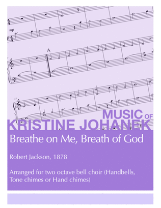 Book cover for Breathe on Me, Breath of God (Two octave, Reproducible)
