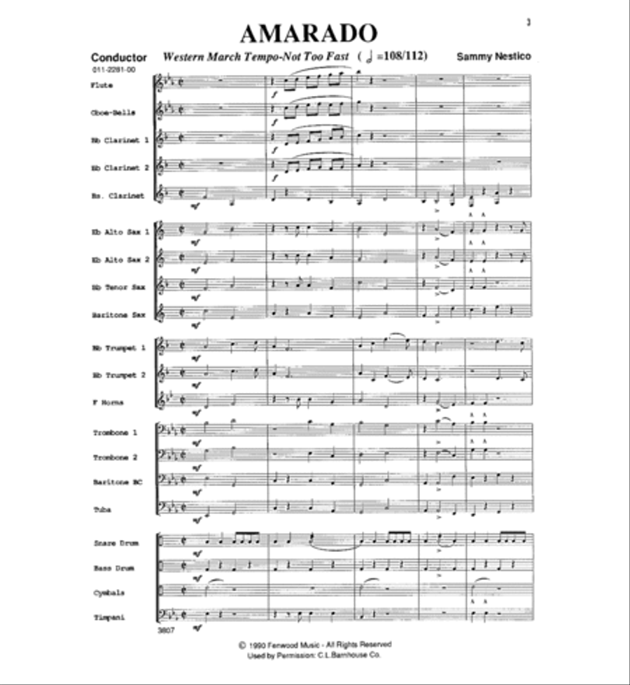 Amarado Concert Band scores gallery preview page 2