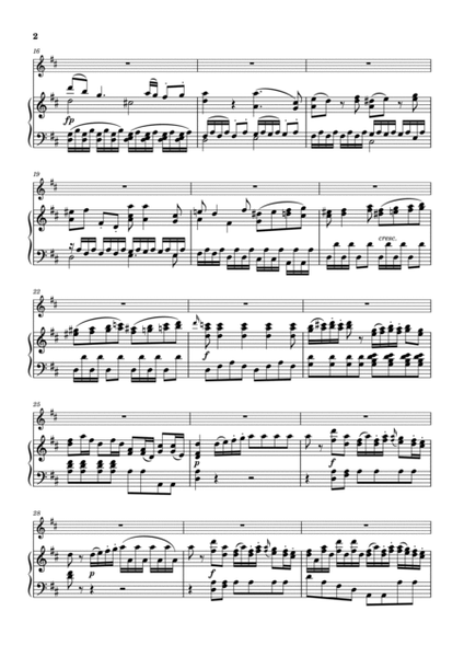 Mozart - Flute Concerto in D major, K.314/285d - Original For Flute and Piano Score and Parts image number null