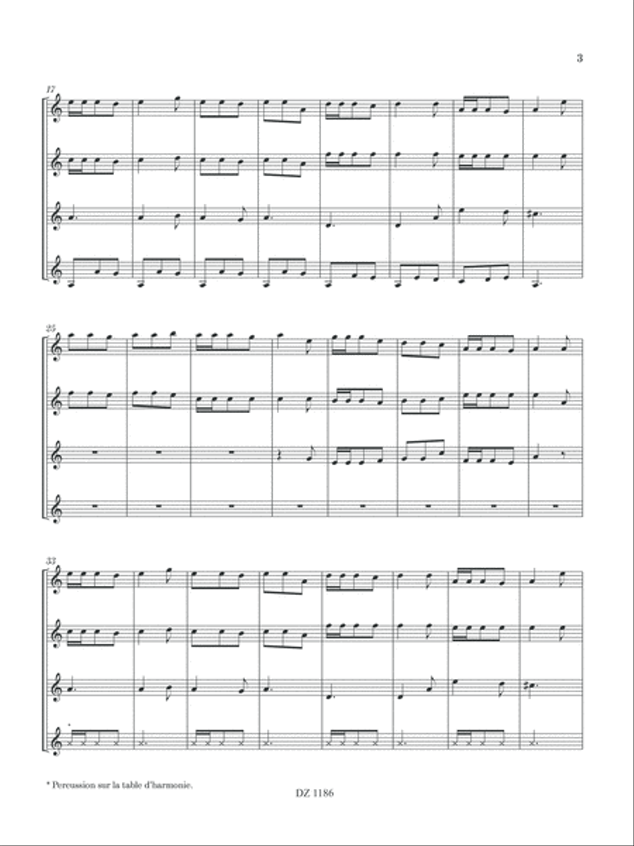 Automne Guitar Ensemble scores gallery preview page 3
