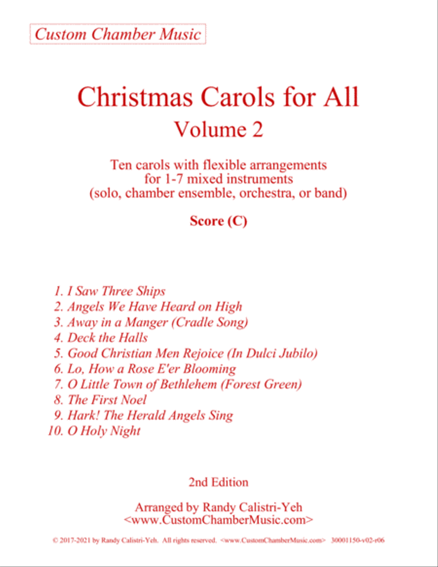 Christmas Carols for All, Volume 2 (Flexible Ensemble) Small Ensemble scores gallery preview page 3