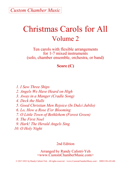 Christmas Carols for All, Volume 2 (Flexible Ensemble) image number null