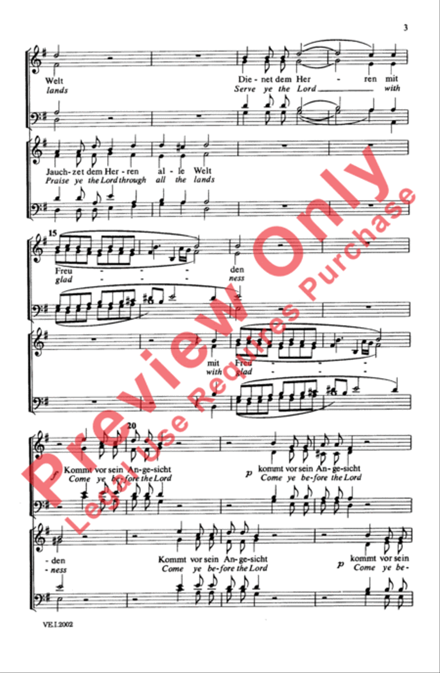 Psalm 100 Psalm 100 4-Part scores gallery preview page 4