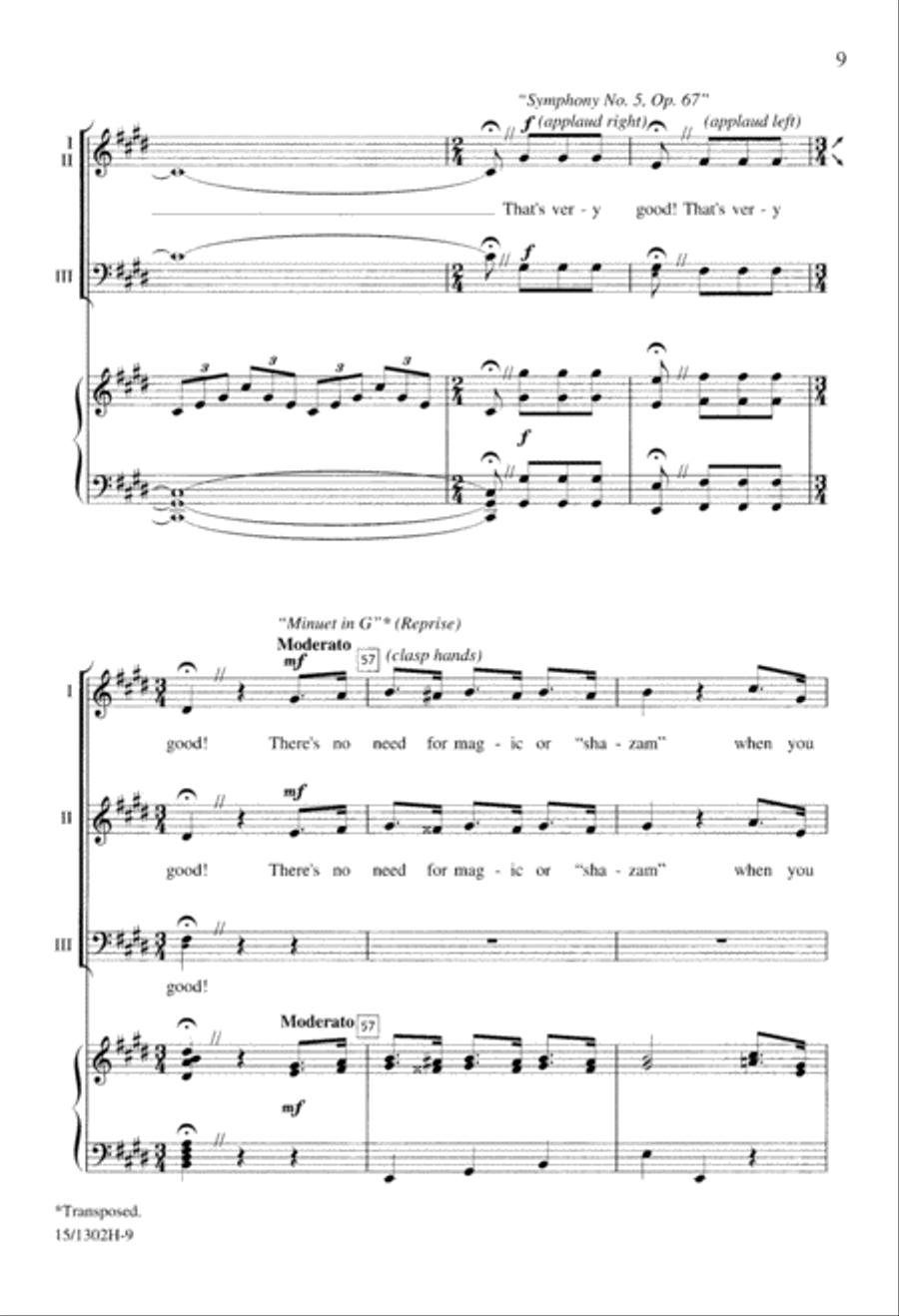 Breathing with Beethoven 3-Part scores gallery preview page 9