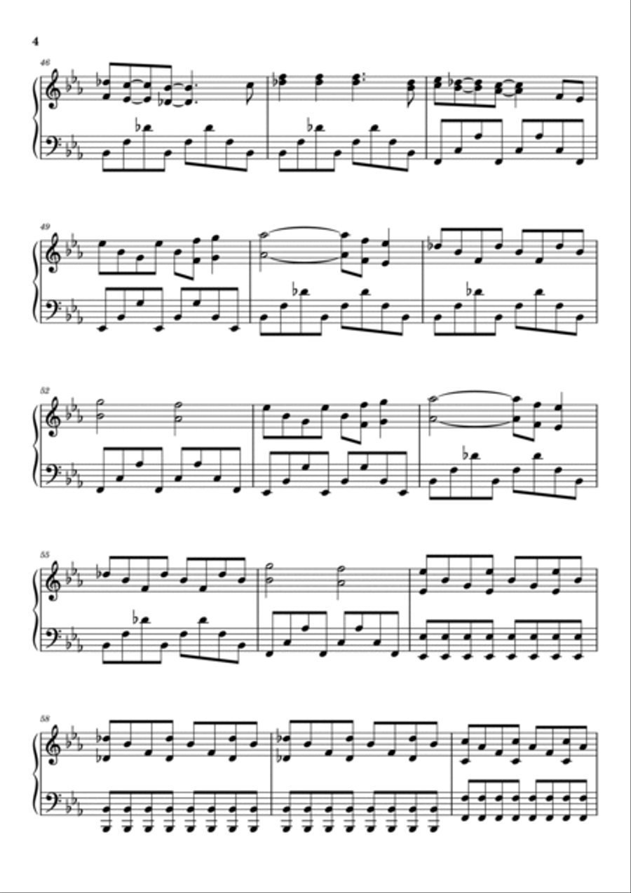 Clocks Piano Solo scores gallery preview page 4