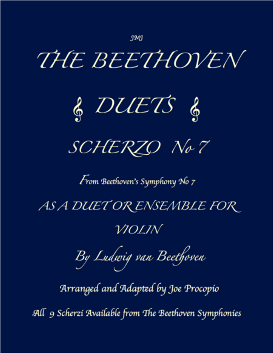 THE BEETHOVEN DUETS FOR VIOLIN VOLUME 3 SCHERZI 7, 8 and 9 String Duet scores gallery preview page 3