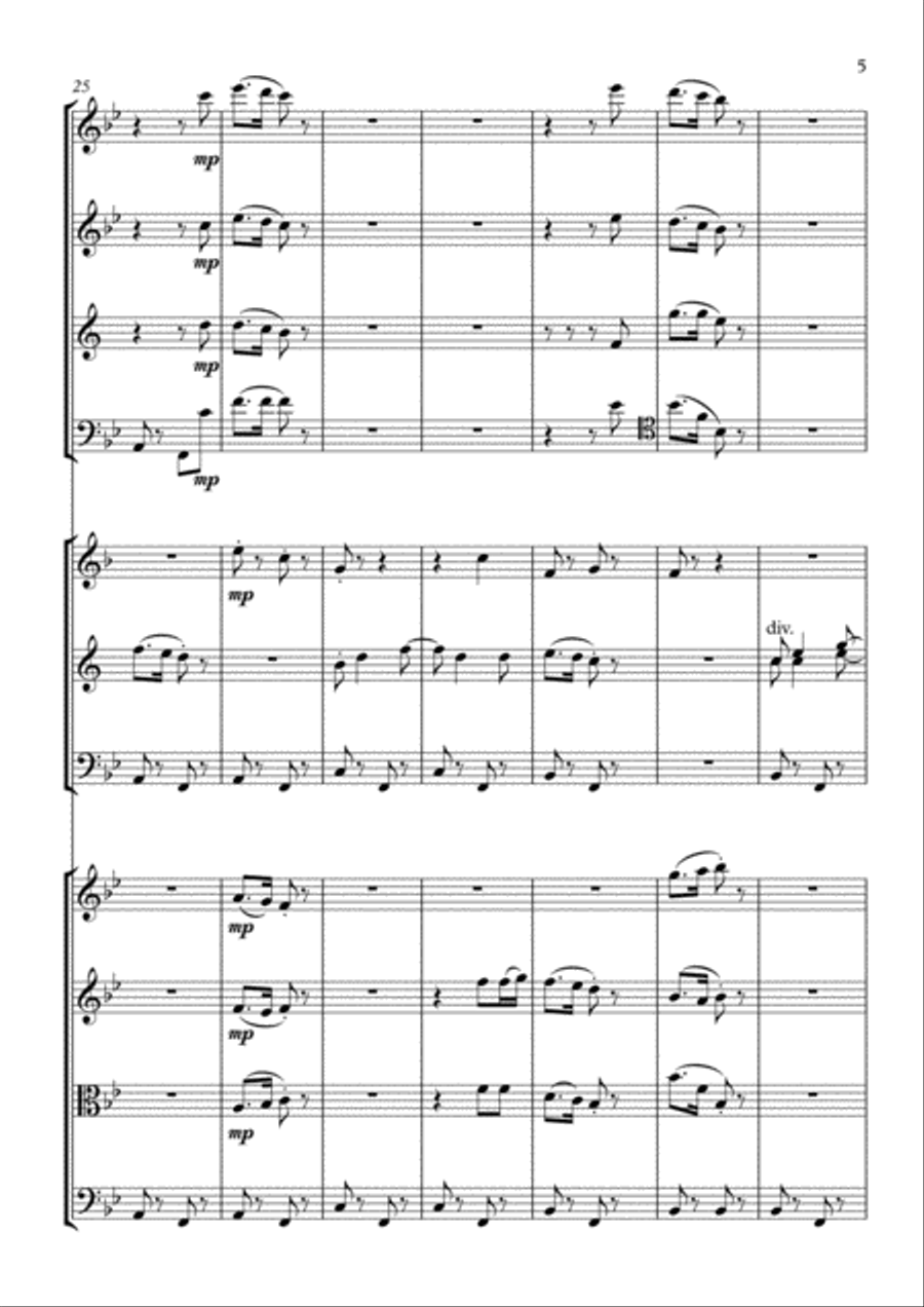 The Dog - N. Cossins (Original Orchestral Composition) Chamber Orchestra scores gallery preview page 5