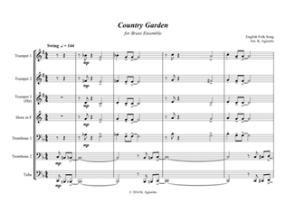 Book cover for Country Garden - Jazz Arrangement - For Brass Ensemble/Sextet