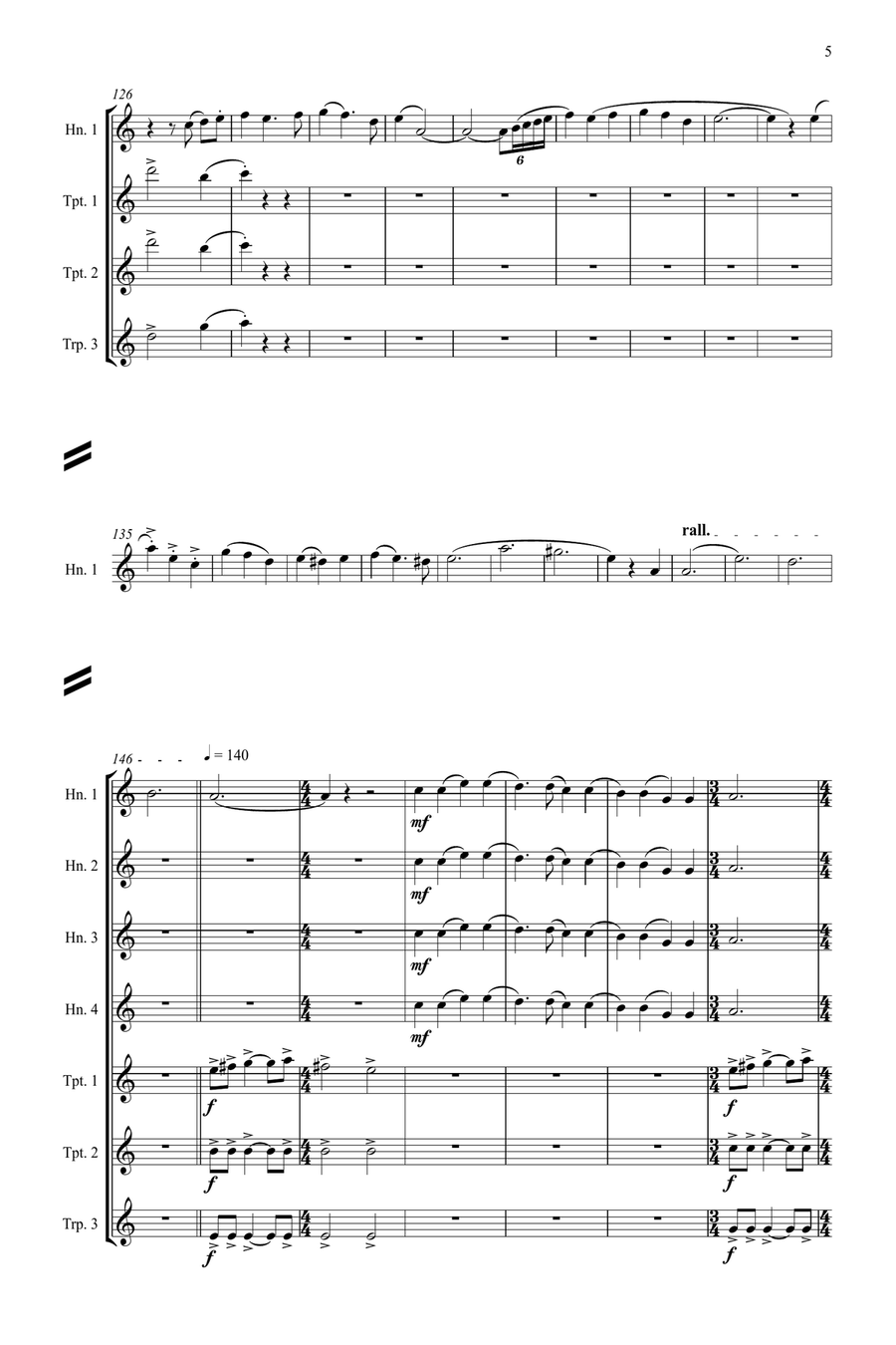 The Bells Of Notre Dame Brass Ensemble scores gallery preview page 5