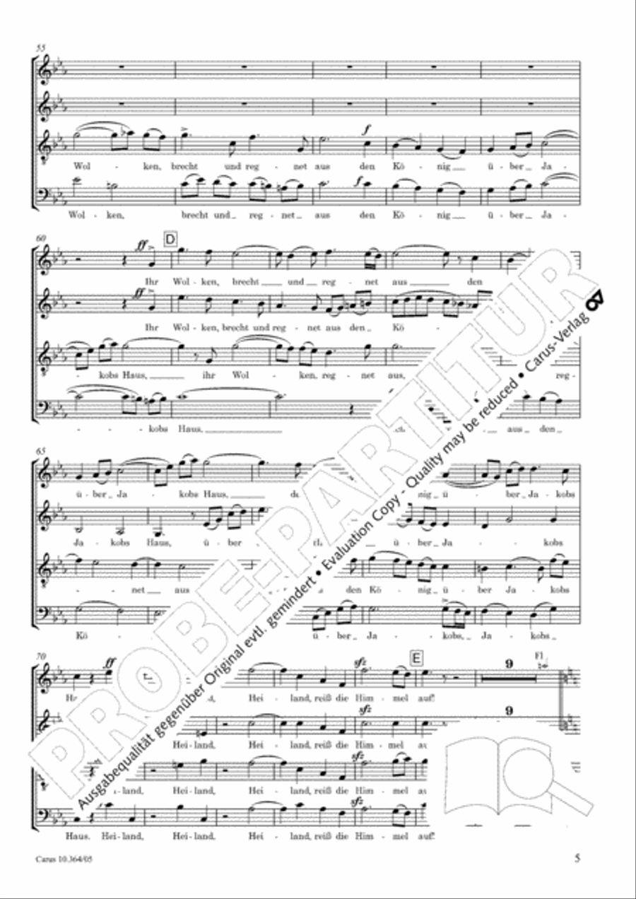 Rorate coeli 4-Part scores gallery preview page 6