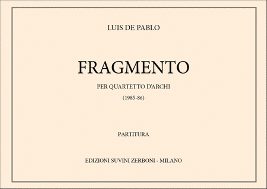 Fragmento String Quartet scores gallery preview page 1