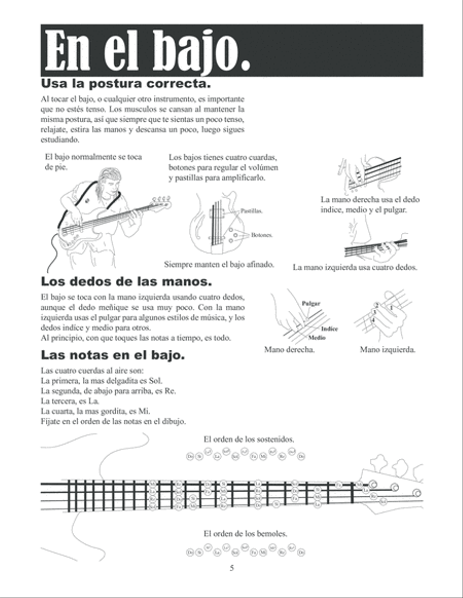 Quiero Tocar el Bajo Bass Guitar scores gallery preview page 6