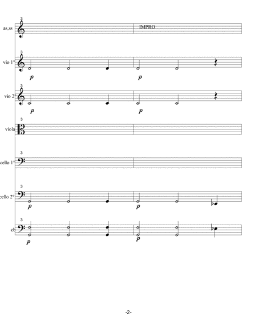 ARCHETIPO DI SOGNO IN UNA NOTTE D'INVERNO Chamber Orchestra scores gallery preview page 2