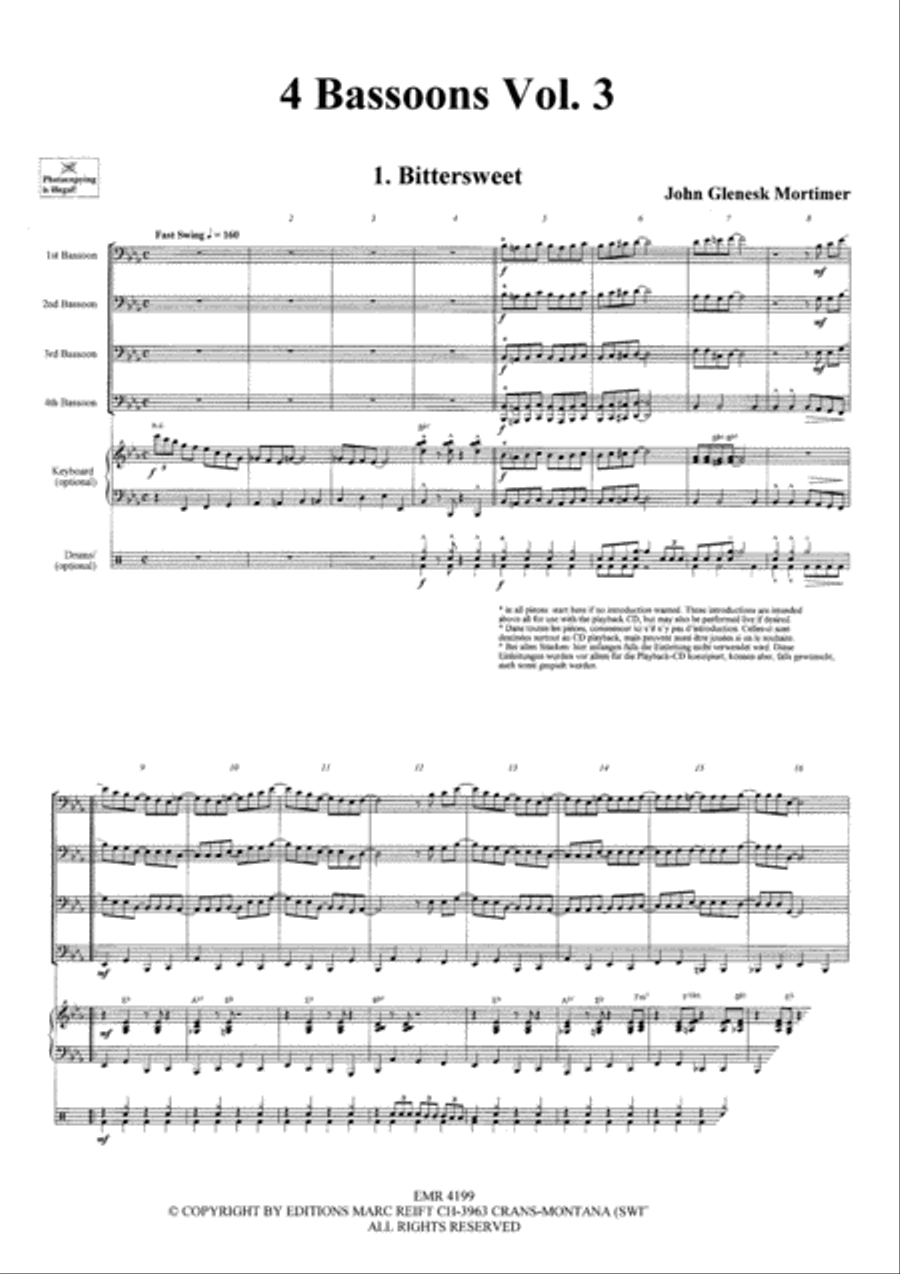 Quartets Volume 3 Bassoon Quartet scores gallery preview page 3