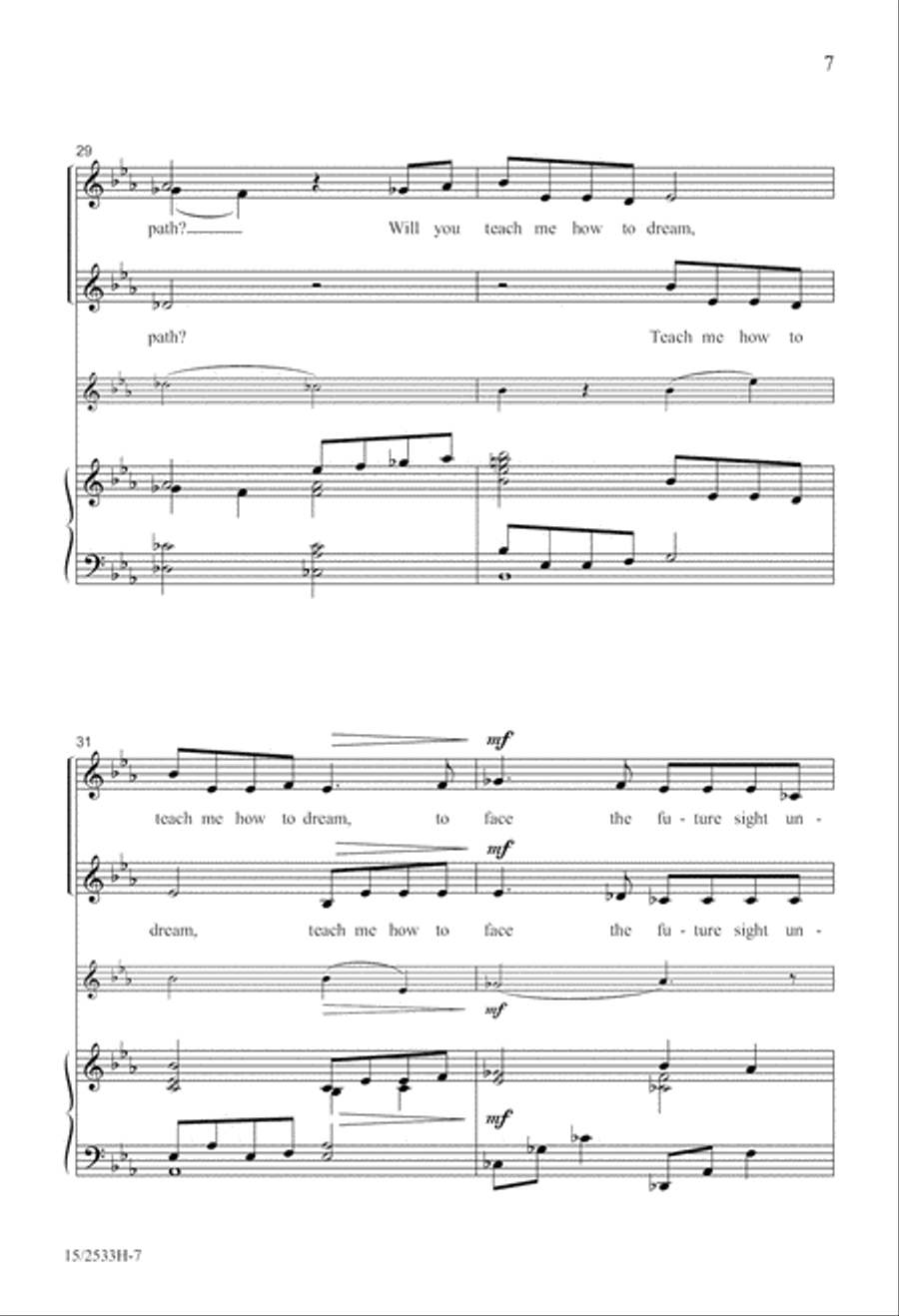 Will You Teach Me? Will You Teach Me? SSA scores gallery preview page 7