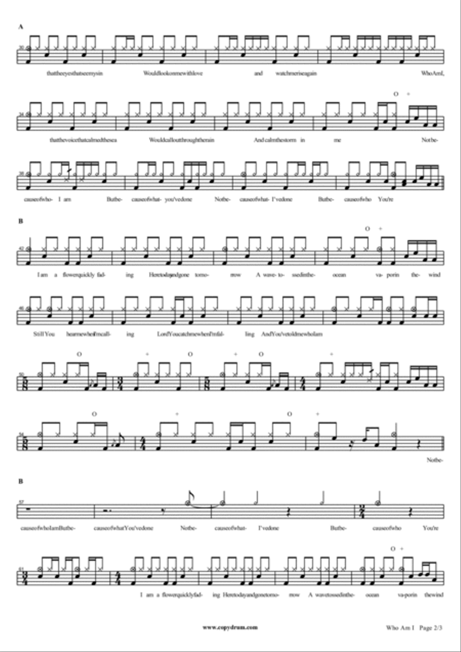 Who Am I Drum Set scores gallery preview page 2