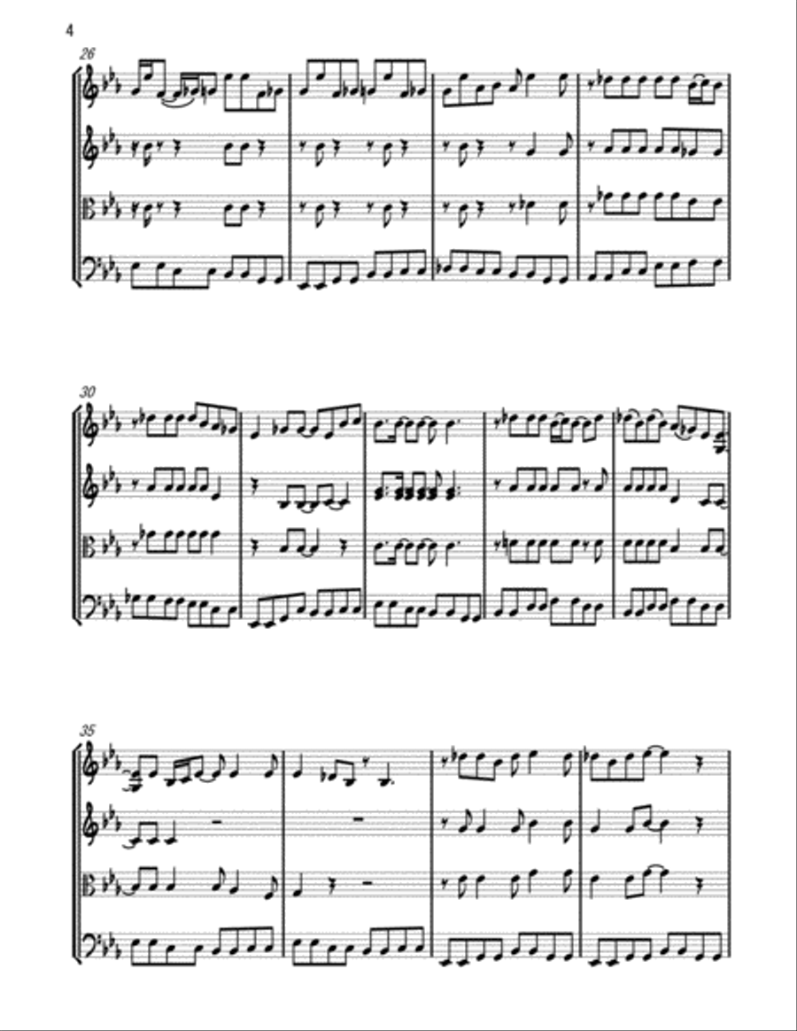Bad Penny Blues Bad Penny Blues String Quartet scores gallery preview page 3