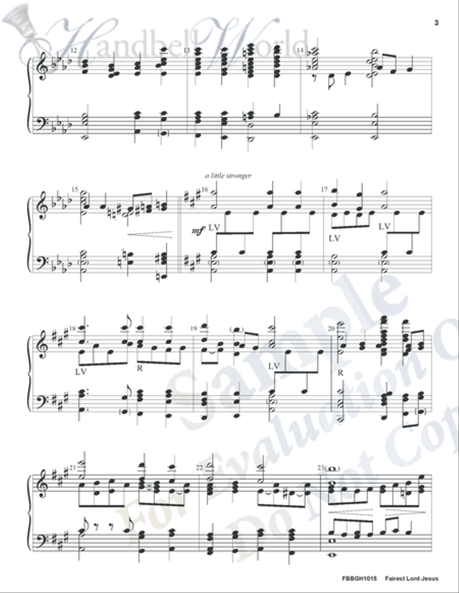 Fairest Lord Jesus 5-Octaves scores gallery preview page 6