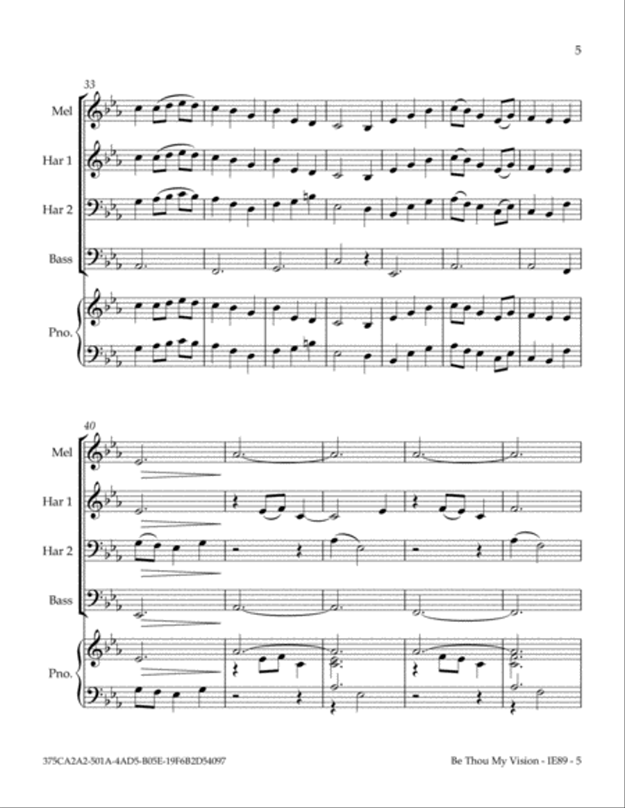 Be Thou My Vision (Any Size Church Orchestra Series) Small Ensemble scores gallery preview page 6