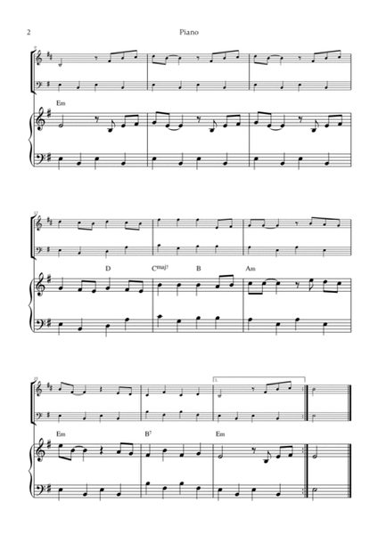 Bella Ciao with chords for French Horn, Cello and Piano image number null