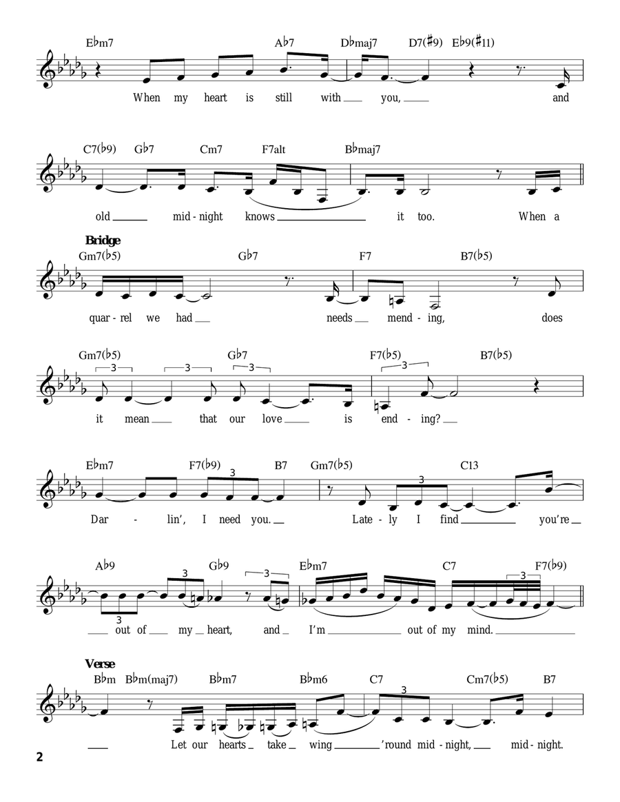 'Round Midnight Voice scores gallery preview page 2