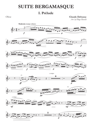 Prelude from "Suite Bergamasque" for Oboe and Piano