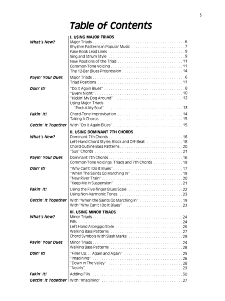 Lead Lines and Chord Changes