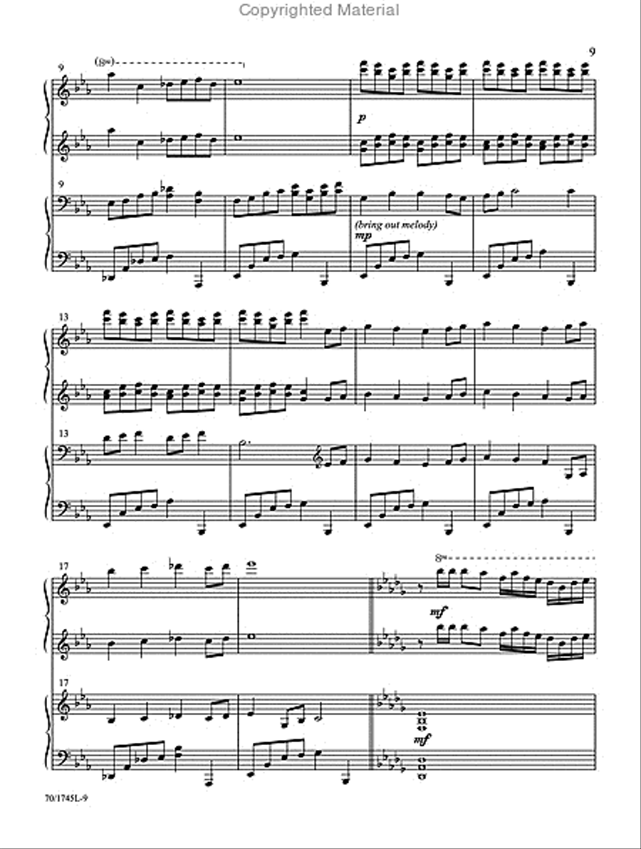 My Father's World Piano Duet scores gallery preview page 6