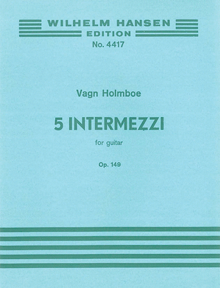 Holmboe 5 Intermezzi Op.149 Guitar