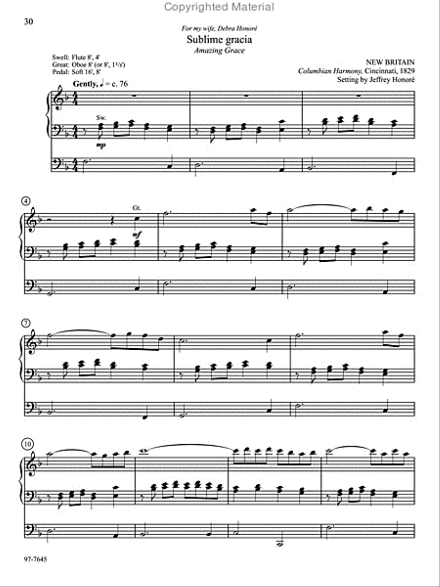 Un cantico nuevo: Organ Preludes for Spanish-Language Hymns in Lutheran Service Book Organ scores gallery preview page 8