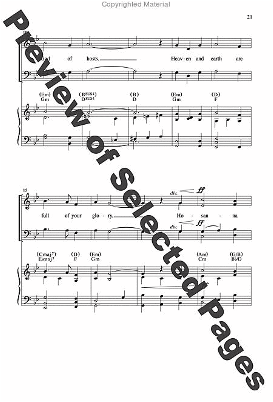 Mass of Creation - Choral / Accompaniment Edition 4-Part scores gallery preview page 15