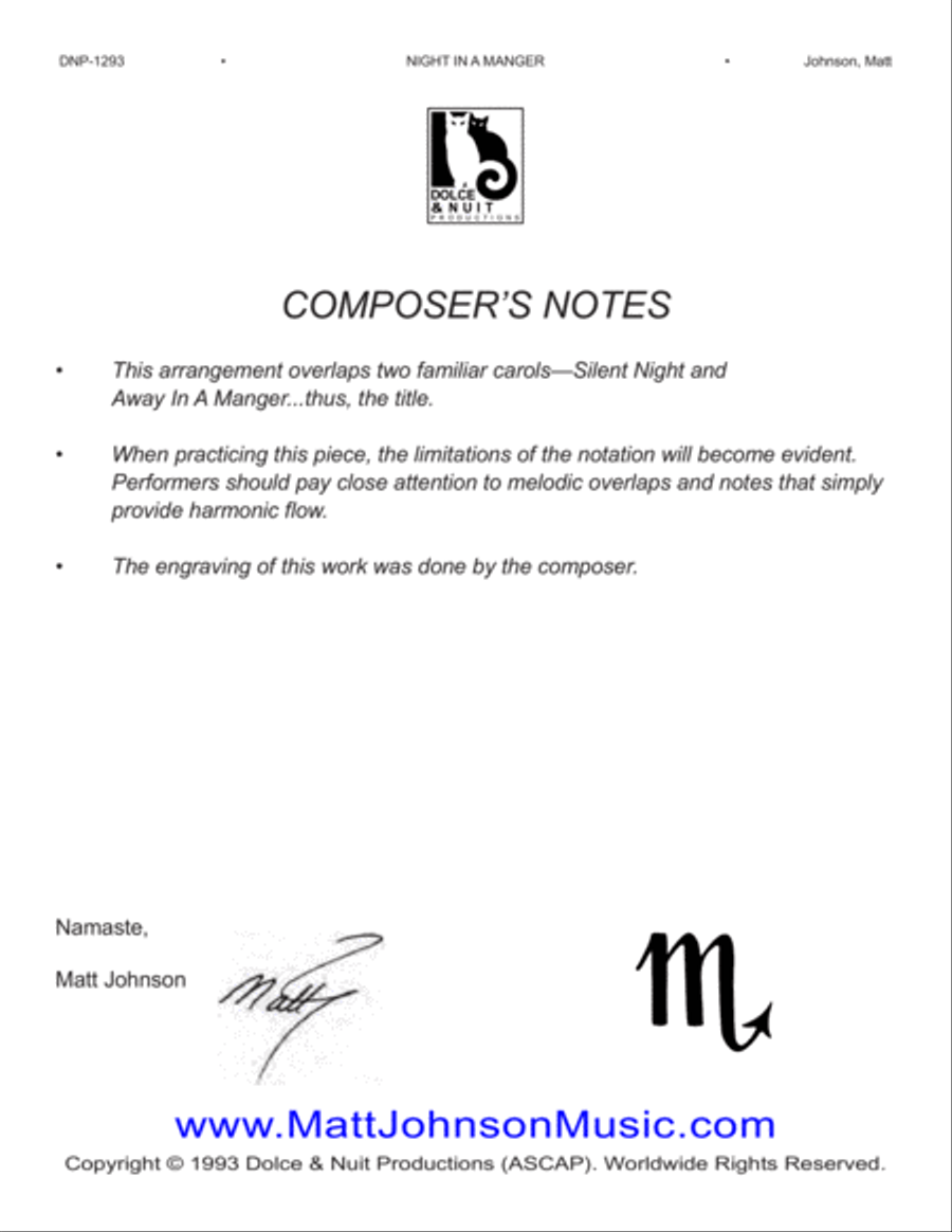 Night in a Manger ~ 3 octave handbell choirs - REPRODUCIBLE 3-Octaves scores gallery preview page 2