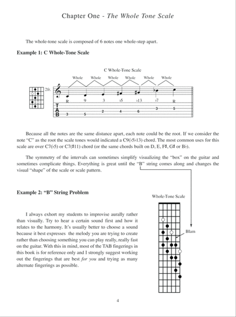 Symmetric Solutions: The Whole Tone Workbook Electric Guitar scores gallery preview page 5
