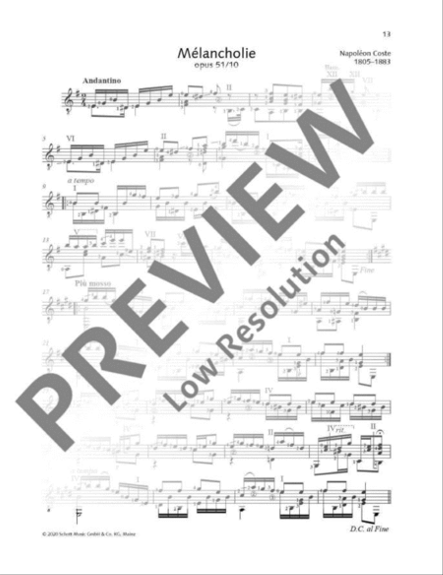 Mélancholie Acoustic Guitar scores gallery preview page 2