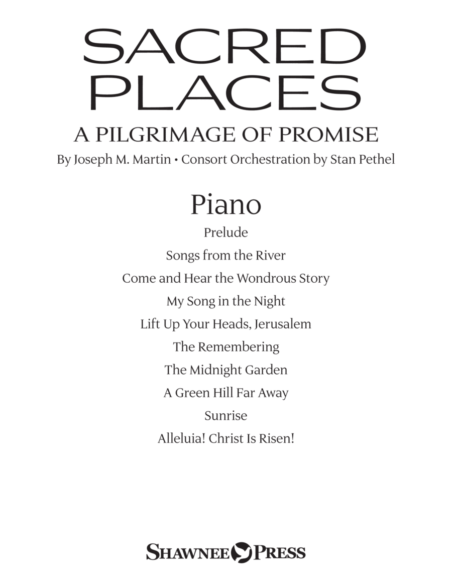 Sacred Places - Piano Sacred Places - Piano Choir scores gallery preview page 1