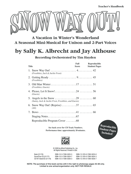 Snow Way Out! A Vacation in Winter's Wonderland - SoundTrax CD (CD only) image number null