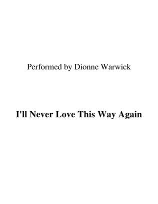 Book cover for I'll Never Love This Way Again