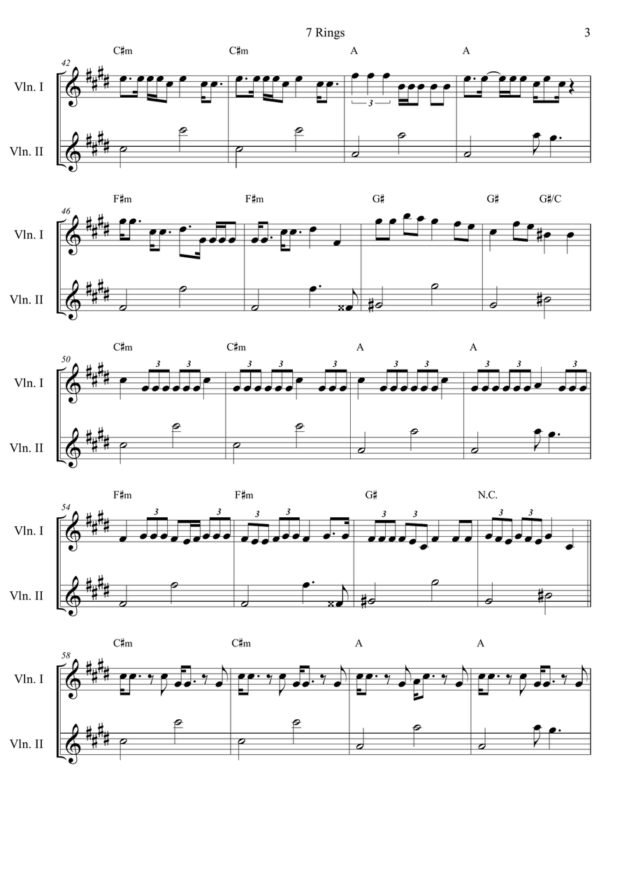 7 Rings String Duet scores gallery preview page 3