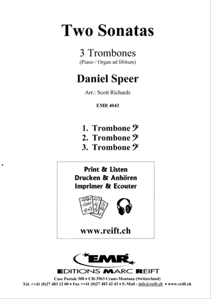 2 Sonatas Trombone Trio scores gallery preview page 2