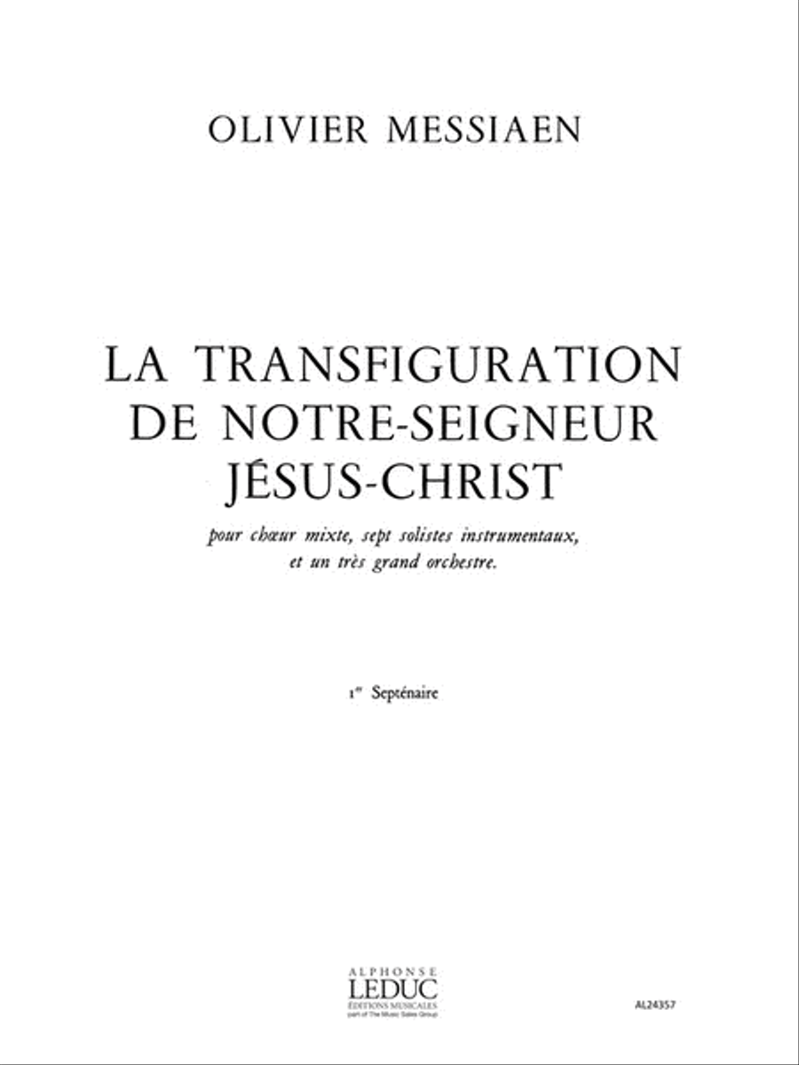 La Transfiguration De Notre-seigneur Jesus-christ Vol.1 Orchestra scores gallery preview page 1