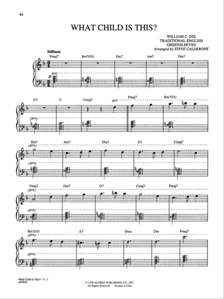 Cool Yule Piano Solo scores gallery preview page 3