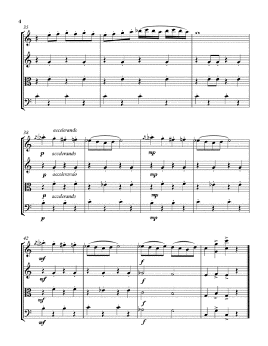If I Were A Rich Man String Quartet scores gallery preview page 5